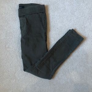 Army green jeggings